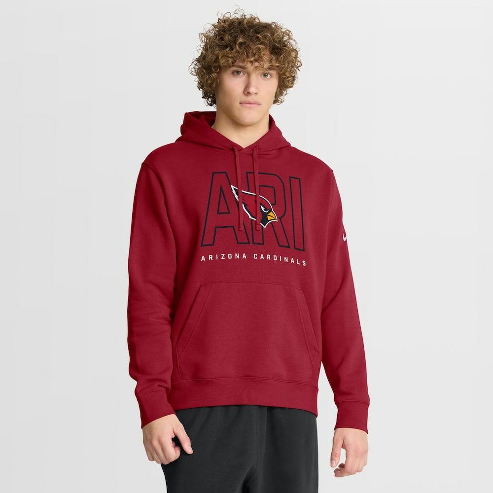 Arizona Cardinals Busted Play Club Fleece Pullover Hoodie Cardinal | Nike for Sale