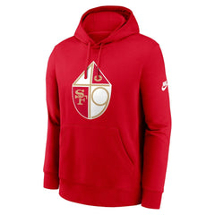 San Francisco 49ers Club Fleece Pullover Hoodie Scarlet | Nike for Sale