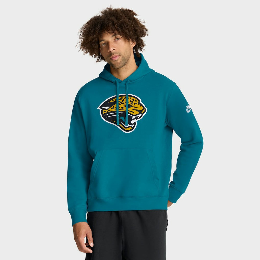 Jacksonville Jaguars Club Fleece Pullover Hoodie Teal | Nike for Sale