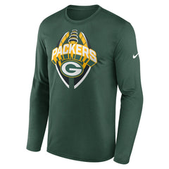 Green Bay Packers Primetime Legend Icon Performance Long Sleeve T-Shirt Green | Nike for Sale