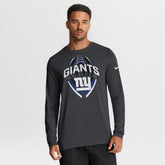 New York Giants Primetime Legend Icon Performance Long Sleeve T-Shirt Anthracite | Nike for Sale