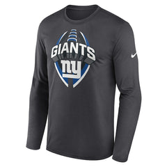 New York Giants Primetime Legend Icon Performance Long Sleeve T-Shirt Anthracite | Nike for Sale