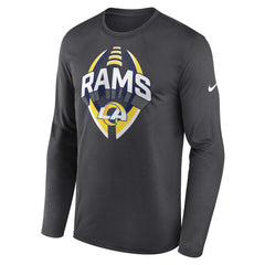 Los Angeles Rams Primetime Legend Icon Performance Long Sleeve T-Shirt Anthracite | Nike for Sale