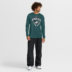 Philadelphia Eagles Primetime Legend Icon Performance Long Sleeve T-Shirt Midnight Green | Nike for Sale