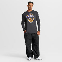 Minnesota Vikings Primetime Legend Icon Performance Long Sleeve T-Shirt Anthracite | Nike for Sale