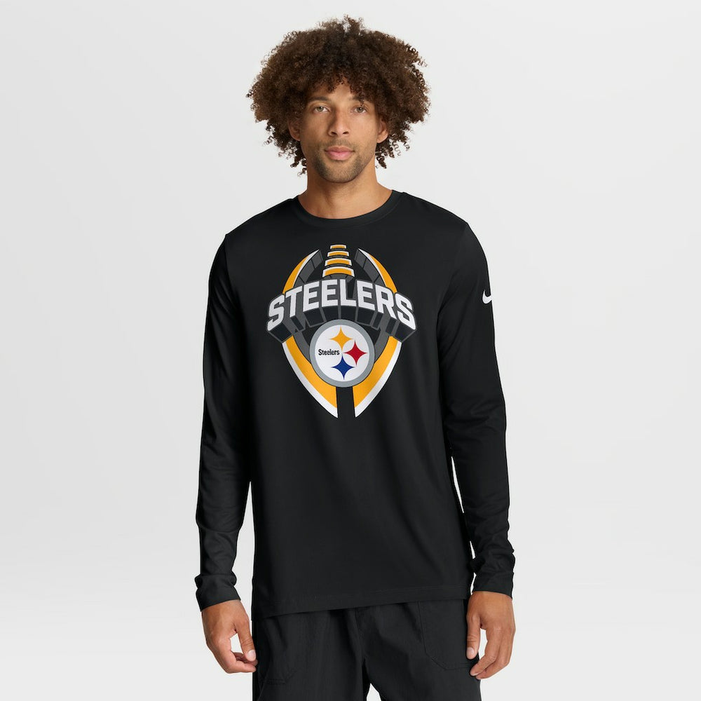 Pittsburgh Steelers Primetime Legend Icon Performance Long Sleeve T-Shirt Black | Nike for Sale
