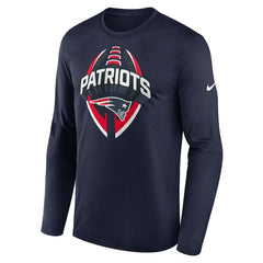 New England Patriots Primetime Legend Icon Performance Long Sleeve T-Shirt Navy | Nike for Sale