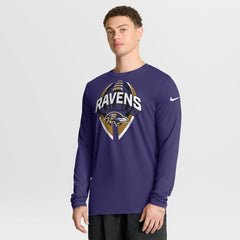 Baltimore Ravens Primetime Legend Icon Performance Long Sleeve T-Shirt Purple | Nike for Sale
