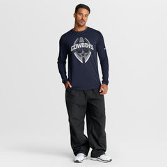 Dallas Cowboys Primetime Legend Icon Performance Long Sleeve T-Shirt Navy | Nike for Sale