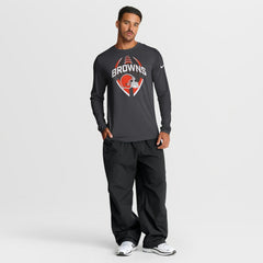 Cleveland Browns Primetime Legend Icon Performance Long Sleeve T-Shirt Anthracite | Nike for Sale