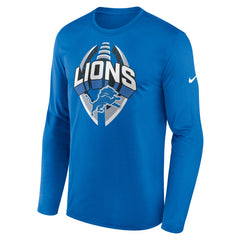 Detroit Lions Primetime Legend Icon Performance Long Sleeve T-Shirt Blue | Nike for Sale