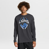 Detroit Lions Primetime Legend Icon Performance Long Sleeve T-Shirt Anthracite | Nike for Sale