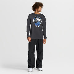 Detroit Lions Primetime Legend Icon Performance Long Sleeve T-Shirt Anthracite | Nike for Sale