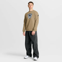 Las Vegas Raiders Swing Pass Rewind Club Pullover Sweatshirt Tan | Nike for Sale