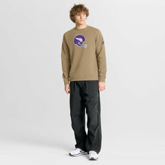 Minnesota Vikings Swing Pass Rewind Club Pullover Sweatshirt Tan | Nike for Sale