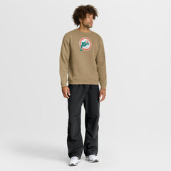Miami Dolphins Swing Pass Rewind Club Pullover Sweatshirt Tan | Nike for Sale