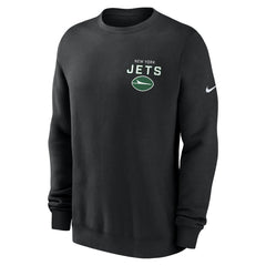 New York Jets Primetime Club Fleece Pullover Sweatshirt Black | Nike for Sale