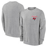Tampa Bay Buccaneers Primetime Club Fleece Pullover Sweatshirt Heather Gray | Nike for Sale