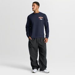 Denver Broncos Primetime Club Fleece Pullover Sweatshirt Navy | Nike for Sale