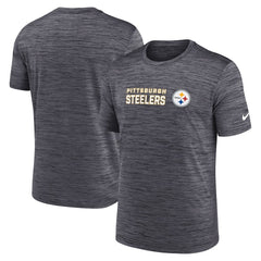Pittsburgh Steelers Big & Tall Primetime Reverse Play Velocity Performance T-Shirt Black | Nike for Sale