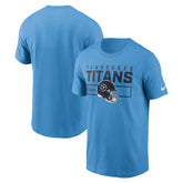 Tennessee Titans Primetime Helmet Essential T-Shirt Light Blue | Nike for Sale