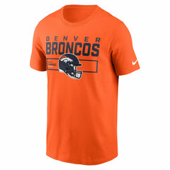 Denver Broncos Primetime Helmet Essential T-Shirt Orange | Nike for Sale