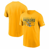 Green Bay Packers Primetime Helmet Essential T-Shirt Gold | Nike for Sale