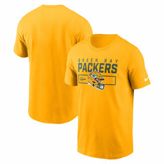 Green Bay Packers Primetime Helmet Essential T-Shirt Gold | Nike for Sale