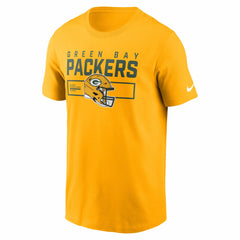 Green Bay Packers Primetime Helmet Essential T-Shirt Gold | Nike for Sale