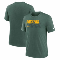 Green Bay Packers Long Pass Tri-Blend T-Shirt Heather Green | Nike for Sale
