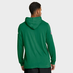Philadelphia Eagles Big & Tall Alt Pack Dri-FIT Long Sleeve Hoodie T-Shirt Kelly Green | Nike for Sale