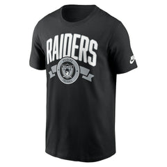 Las Vegas Raiders Rewind Front and Back Hit Essential T-Shirt Black | Nike for Sale