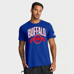 Buffalo Bills Rewind Front and Back Hit Essential T-Shirt Royal | Nike for Sale
