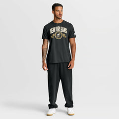 New Orleans Saints Rewind Front and Back Hit Essential T-Shirt Black | Nike for Sale