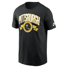 Pittsburgh Steelers Rewind Front and Back Hit Essential T-Shirt Black | Nike for Sale