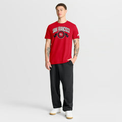 San Francisco 49ers Rewind Front and Back Hit Essential T-Shirt Scarlet | Nike for Sale