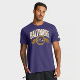 Baltimore Ravens Rewind Front and Back Hit Essential T-Shirt Purple | Nike for Sale
