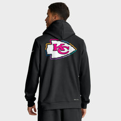 Kansas City Chiefs Tall 2025 NFL Crucial Catch Sideline Standard Issue Dri-FIT Hoodie Black | Nike for Sale