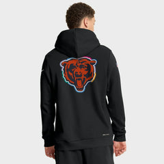 Chicago Bears Tall 2025 NFL Crucial Catch Sideline Standard Issue Dri-FIT Hoodie Black | Nike for Sale