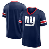 New York Giants Hometown Premium Hashmark V-Neck T-Shirt Navy | Fanatics