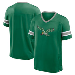 Philadelphia Eagles Hometown Premium Hashmark V-Neck T-Shirt Kelly Green | Fanatics