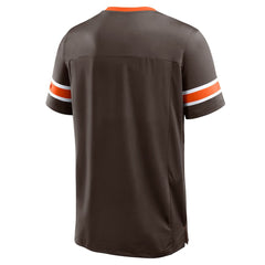 Cleveland Browns Hometown Premium Hashmark V-Neck T-Shirt Brown | Fanatics