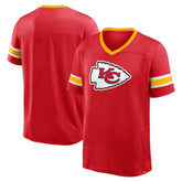 Kansas City Chiefs Hometown Premium Hashmark V-Neck T-Shirt Red | Fanatics
