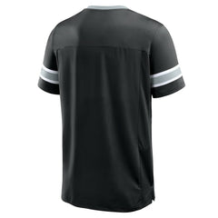 Las Vegas Raiders Hometown Premium Hashmark V-Neck T-Shirt Black | Fanatics