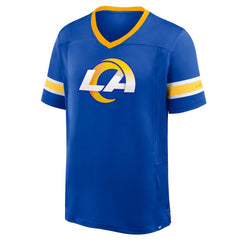 Los Angeles Rams Hometown Premium Hashmark V-Neck T-Shirt Royal | Fanatics