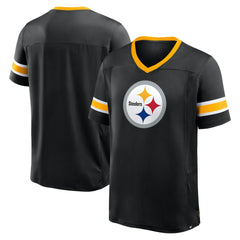 Pittsburgh Steelers Hometown Premium Hashmark V-Neck T-Shirt Black | Fanatics