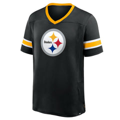 Pittsburgh Steelers Hometown Premium Hashmark V-Neck T-Shirt Black | Fanatics