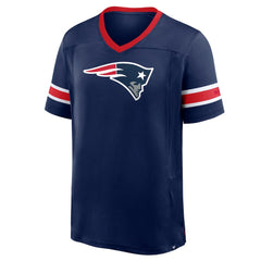 New England Patriots Hometown Premium Hashmark V-Neck T-Shirt Navy | Fanatics