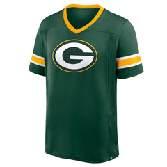 Green Bay Packers Hometown Premium Hashmark V-Neck T-Shirt Green | Fanatics