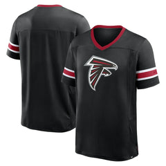 Atlanta Falcons Hometown Premium Hashmark V-Neck T-Shirt Black | Fanatics